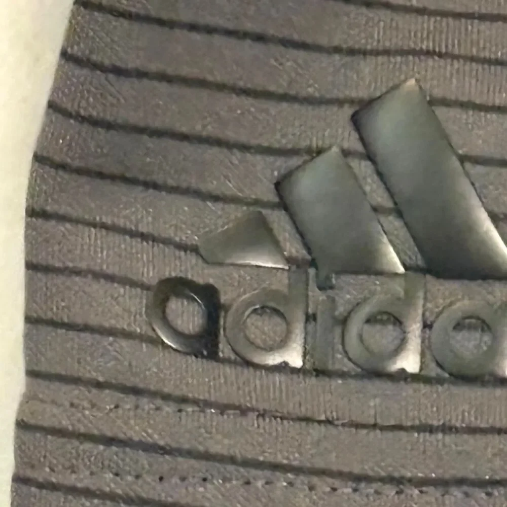 Adidas Men's Grey and Black Polo-shirts